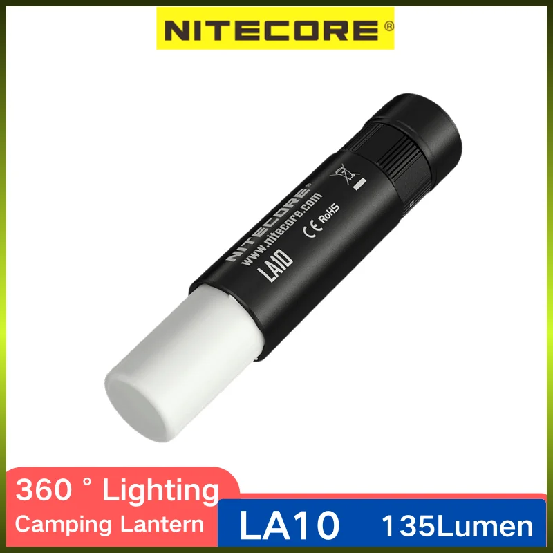 Фонасветильник NITECORE LA10 135 люмен 360 ° выдвижной с магнитным задним фонариком от