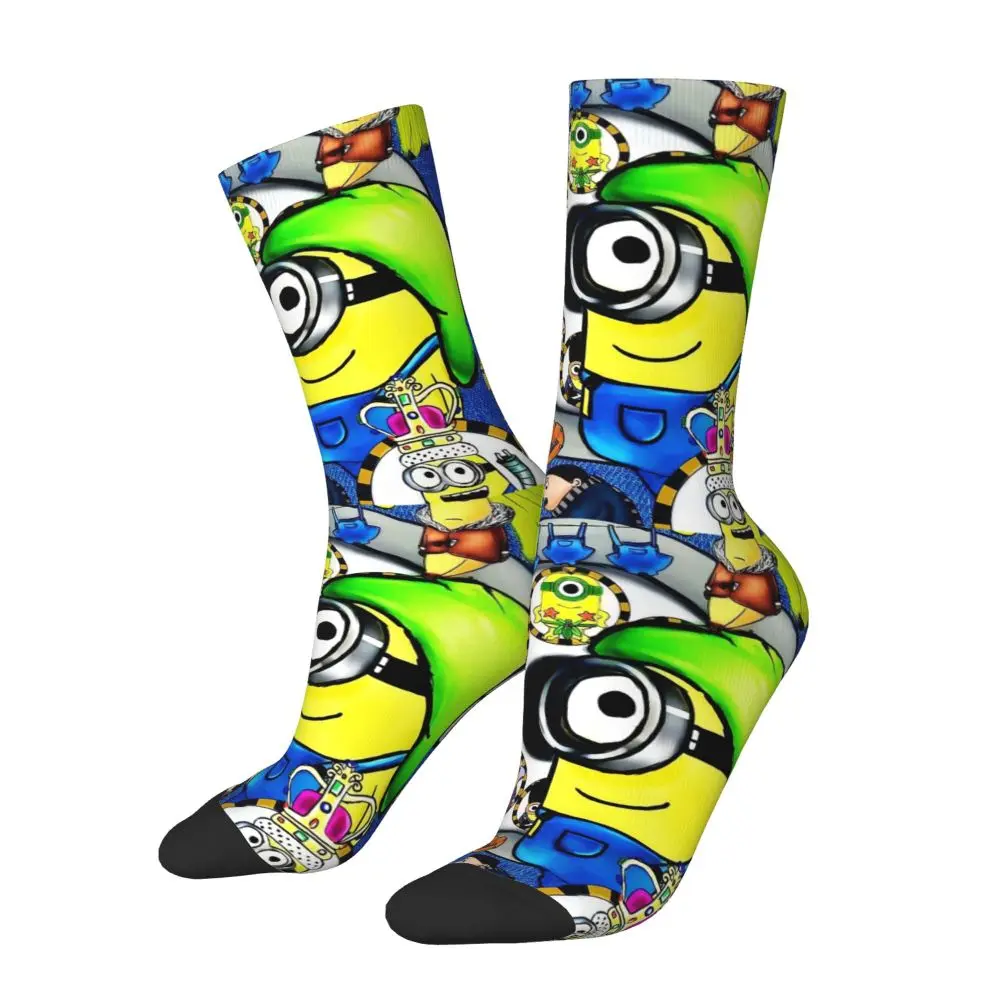 Custom Cool Print M- Minions Cartoon Socks for Women Men Stretchy Summer Autumn Winter M- Minions Bananas Crew Socks 102 S9ada578ebf7540cda9978723c3ae1bd0U