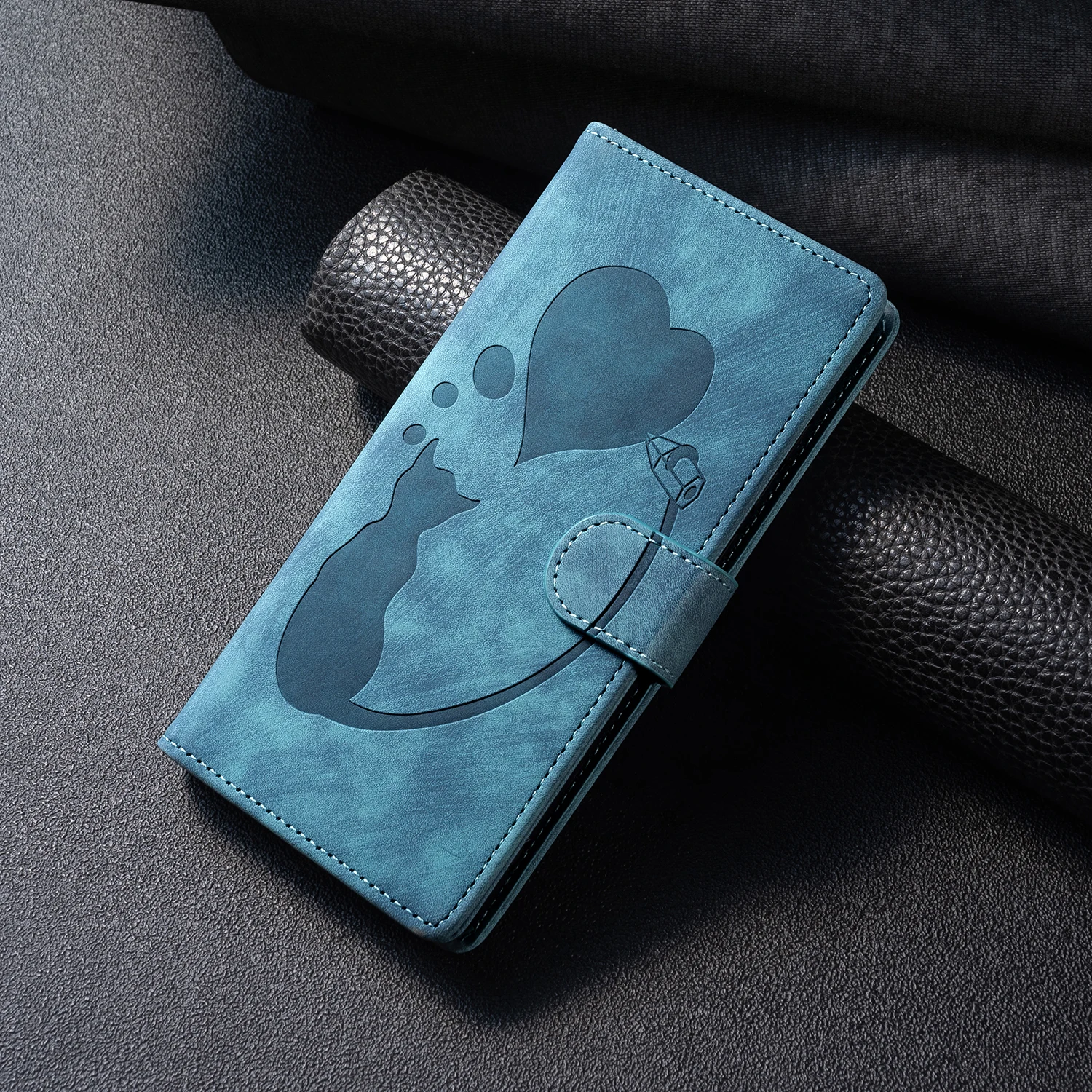 Schmetterling Katze Leder Brieftasche Fall Buch Für Xiaomi 14T 13T,Redmi Hinweis 14 13 12 11 10 Pro 5G 14C 13C 12S 11S 10S A3 Flip-Cover – Detail 2
