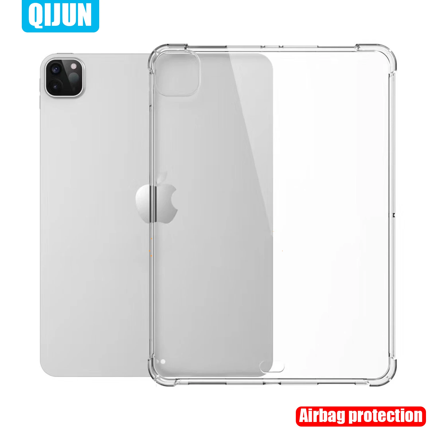 Custodia Per Tablet Per Apple Ipad Pro 12.9 2020 Tpu Custodia Morbida In Silicone Trasparente Airbag Protezione All-Inclusive A2229 A2069 A2232