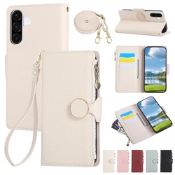 Deluxe Wallet Phone Case with RFID Protection and Card Slots - Galaxy A42 5G (WHITE)