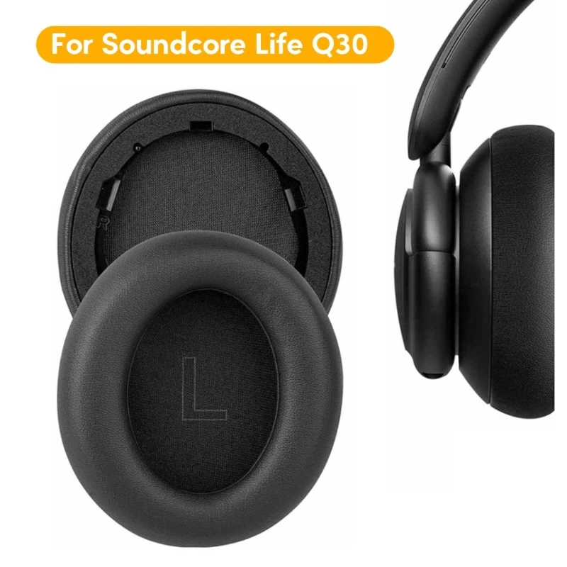 

Breathable Fabric Ear Pads for Life Q30 Headsets Density Foam, Add Thickness for Improved Sound Quality Earmuff