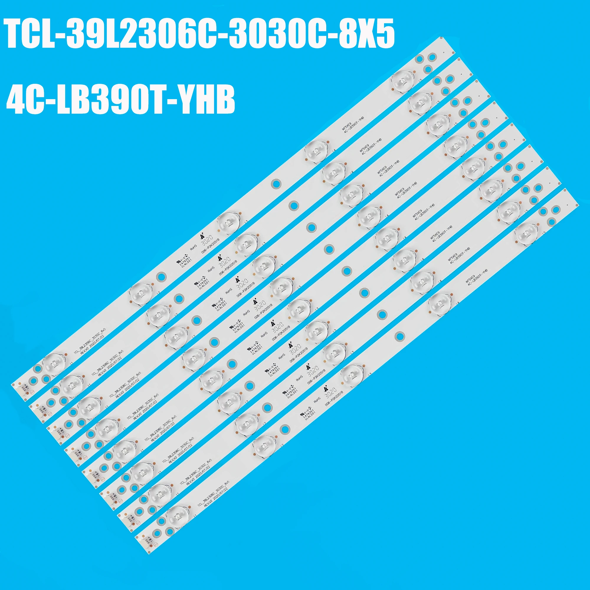 

10 Set LED backlight strip For DP39D14 Dp39d14t 39L2309C 39L2306C TCL_39L2306C_3030C 4C-LB390T-YHB 006-P2K2051B 4C-LB390T-YH1