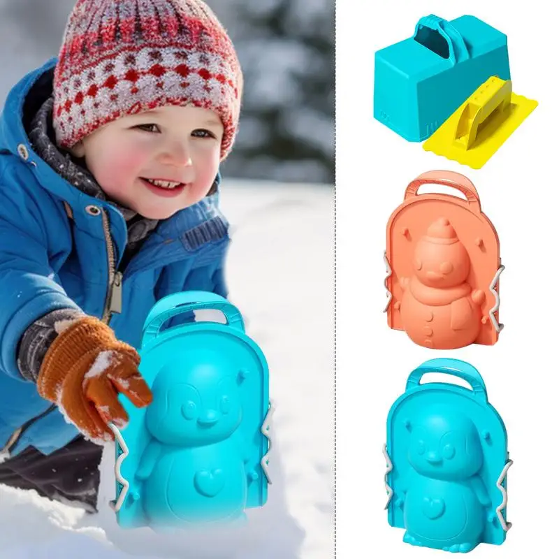 

Snow Ball Maker 3pcs Children Outdoor Plastic Winter Snow Sand Mold Tool Lovely 3D Snowballl Fight Outdoor Fun Sports Toys