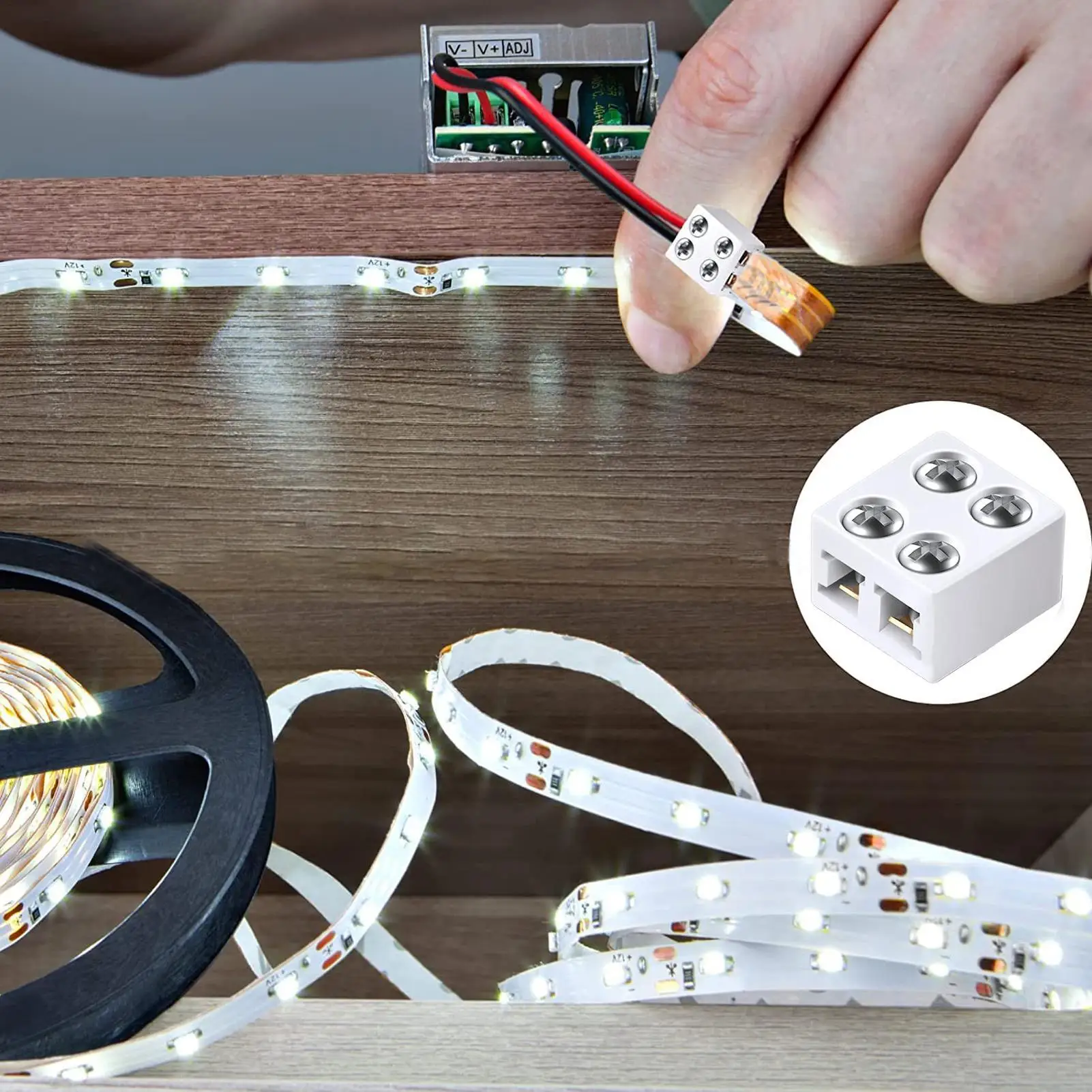 Durable and Versatile 8mm LED Strip Light Connectors