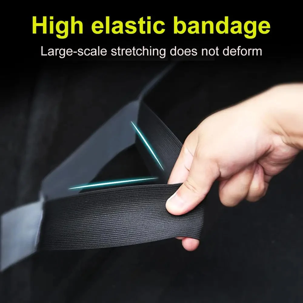 Organizzatore per bagagliaio per auto Borsa per cintura di fissaggio Nastri magici Accessori per auto per auto Stivaggio Riordino Organizzatori per auto per lo styling dell'auto - Image 2