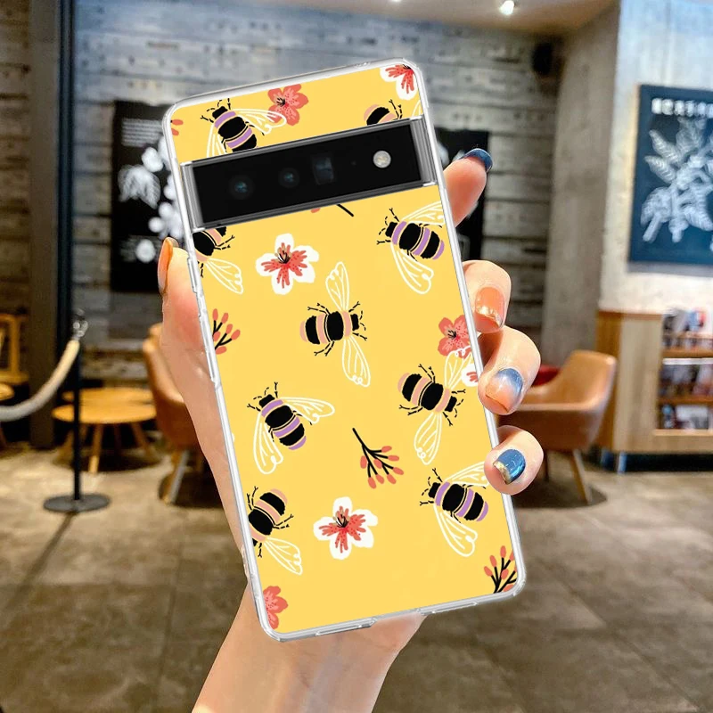 Bee Honey Soft TPU Clear Phone Case