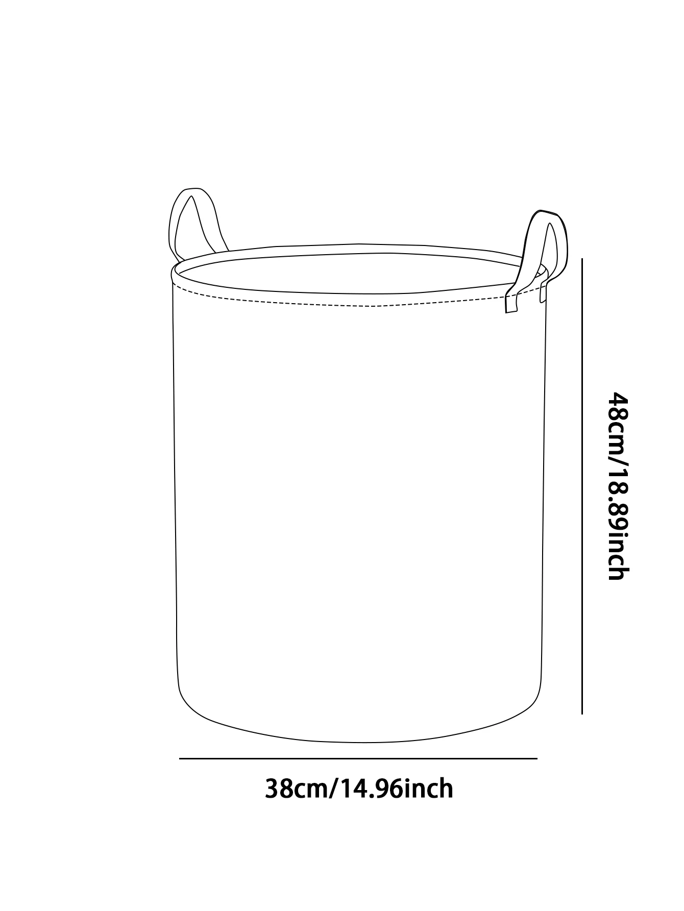 Butterfly knot pattern printed circular storage box, suitable for storing clothes and books, convenient laundry basket