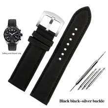  20 22 24mm Fiber Nylon Leather Watchband For TAG Heuer F1 Racing Car Diving Strap Rossini 519955 Mido Canvas Watch Band Bracelet 