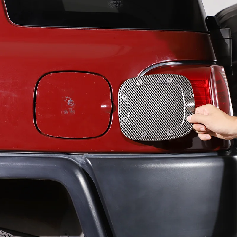 

Крышка для топливного бака 07-21 Toyota FJ Cruiser, декоративные внешние декоративные детали из нержавеющей стали и углеродного волокна
