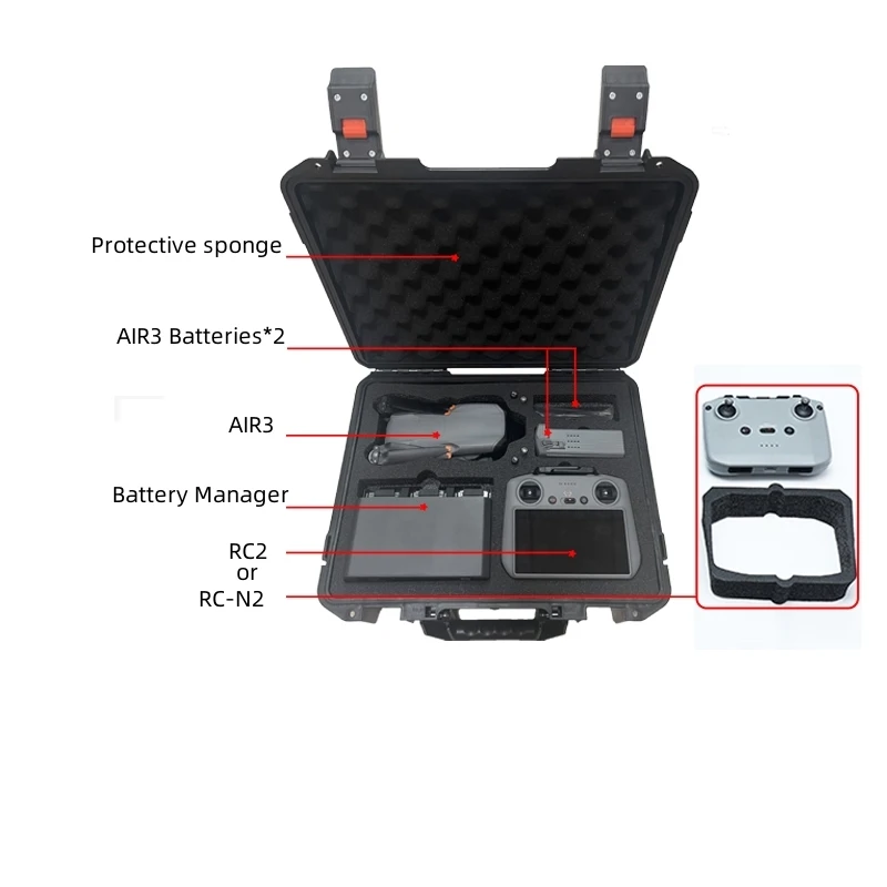 Sac de rangement DJI Air3 - Étui anti-explosion avec bandoulière