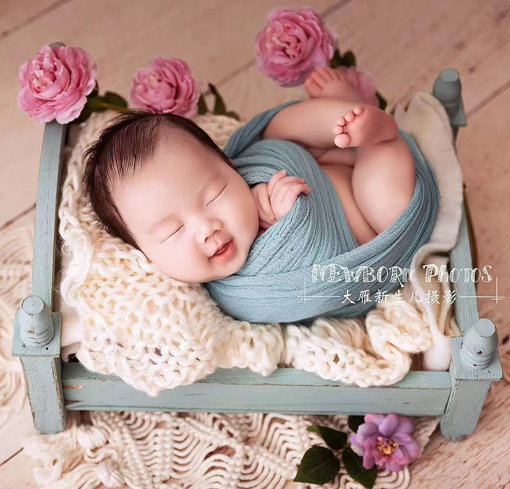 양모  담요  사진 소품, 니트 청키 담요,  사진 촬영 포즈 레이어,  촬영 액세서리