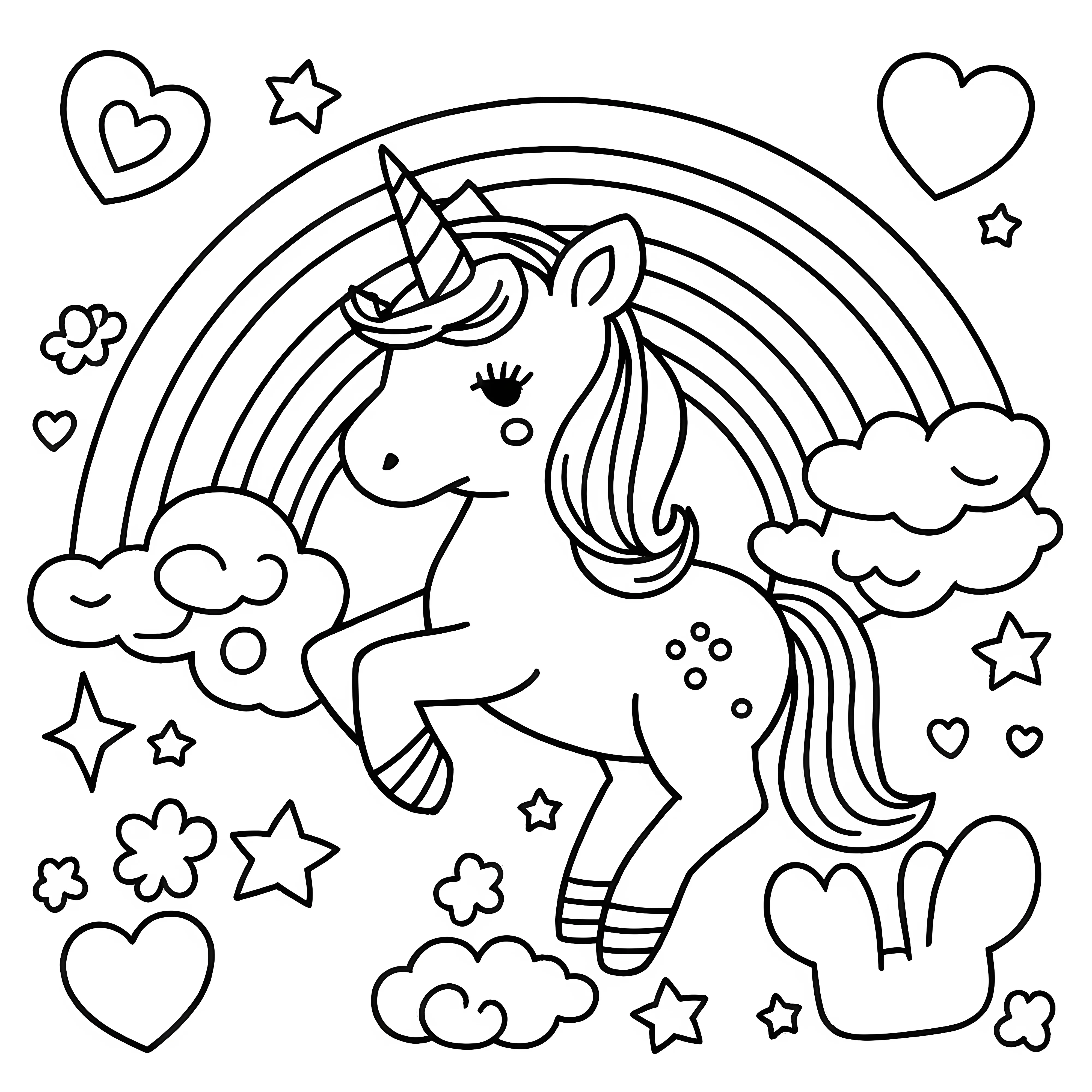 Einhorn-Malbuch für Erwachsene – hochwertige dicke Seiten mit bezaubernden Einhörnern und verspielten Ponys – Detail 3