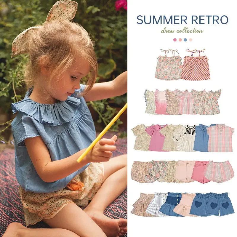 

LOUIS LOUISE 24SS Children's Summer New Bottom Top Short Skirt Shorts