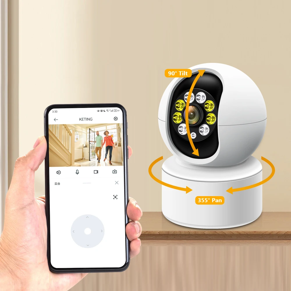 Movols 1080P PTZ IP Camera Two-way Audio WIFI Wireless Security Surveillance Cam