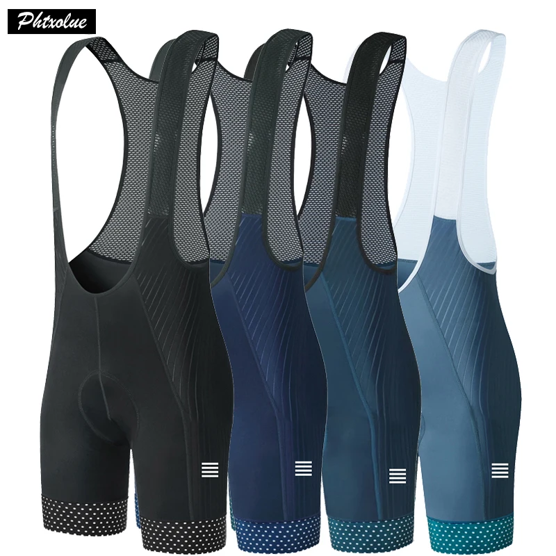 

Phtxolue Cycling Bib Shorts Men Anti-Loss Zipper 6H 500KM Ride Mountain Outdoor Pro Bike Shorts Blank Blue Cycling Shorts Women