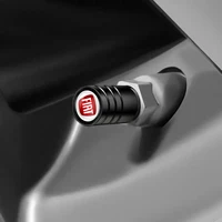 4Pcs 3D Metal Tire Valve Caps Car Tyre Air Stems Cover For FIAT Abarth 500 Tipo FR Panda Argo Freemont Viaggio Bravo Punto Doblo 5