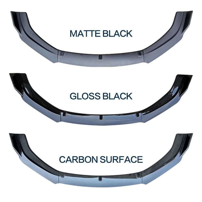 Car Bumper Guards Front Bumper Spoiler Protector Plate Lip Splitter Body Kit Carbon VW Scirocco R 2009-2014