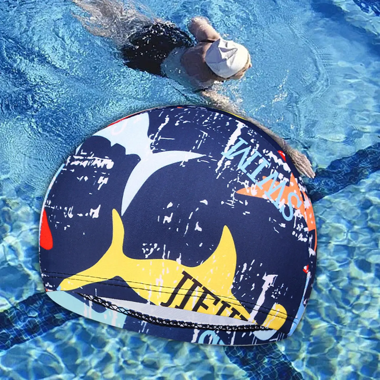 

Swimming Cap Swim Hat for Water Sport Surf Summer Beach Men and Women Adults