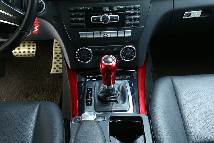 Car Gear Shift Knob Cover Trim Accessories for Mercedes Benz A C E G GLK CLS Class W169 W203 W204 W211 W212 W463 X204 W219 W218