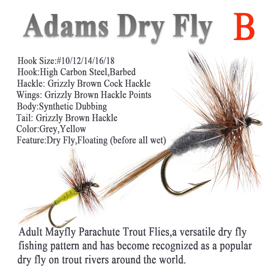 Mosche Da Pesca Adams 6 Mosche Da Pesca Secca Adams Paracadute Per Trota E Temolo Scegli Taglia Amo 1041435 Mosche Da Pesca Adams 6 Mosche Da Pesca Secca Adams Paracadute Per Trota E Temolo Scegli Taglia Amo 1041435