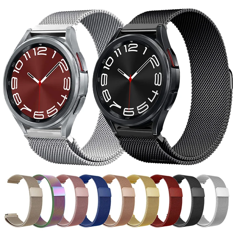 Ремешок «Миланская петля» для Samsung Galaxy watch 6 5, браслет для Samsung Galaxy watch 6 5, 44 мм 40 мм/5 pro/4 6 Classic Active 2, Huawei gt 2/3 pro, 20 мм 22 мм