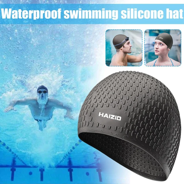 1 Pc New Silicone Swimming Cap Adults Swimming Hat Diving Elastic