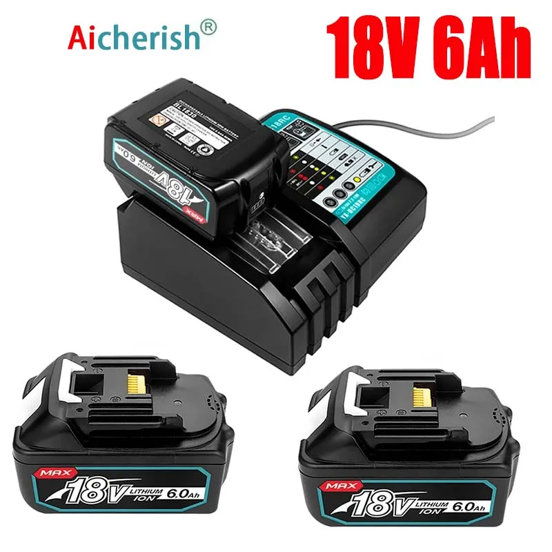 Makita 18v Battery 6.0ah Makita With Led Lithium Ion Replacement Bl1860b  Bl1860 Bl1850 Makita Rechargeable Power Tool Battery - Rechargeable  Batteries - AliExpress