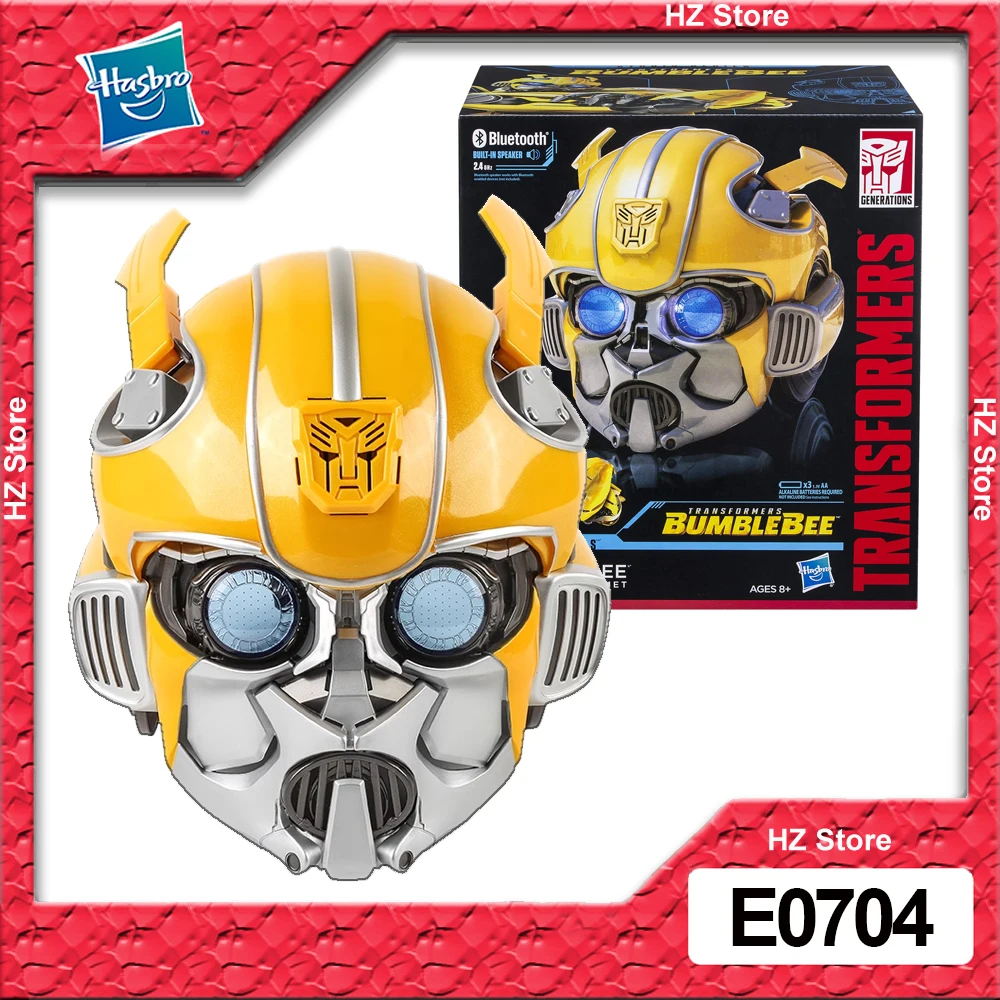 Hasbro Transformers Studio Series 1:1 TRA MV6 Bumblebee Showcase Helmet  Wearable Bluetooth Speaker Toys for Birthday Gift E0704