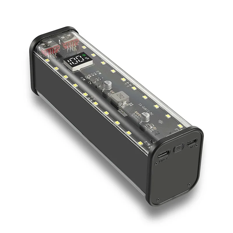 Battery Charger Power Bank Case PD 20W DIY for 8PCS 18650 Polymer 30000mA Battery