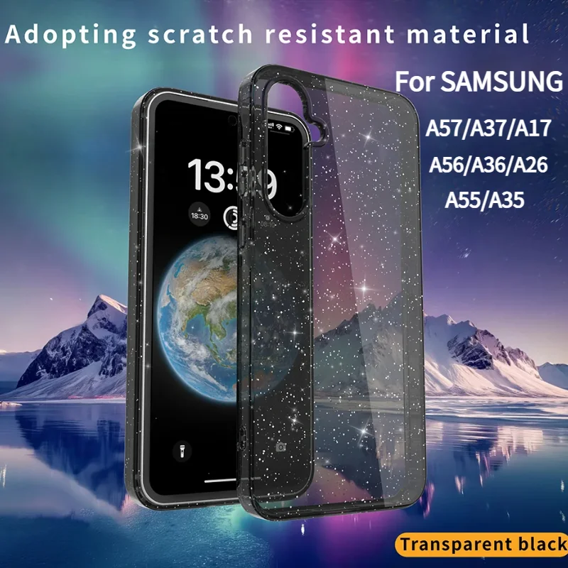 Luxury Glitter Transparent Shockproof Phone Case Cover