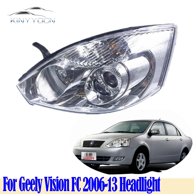 Головной светильник для Geely FC Vision 2006 2007 2008 2009 2010 11 12 2013, головной светильник, налобный фонарь, передний светильник в сборе