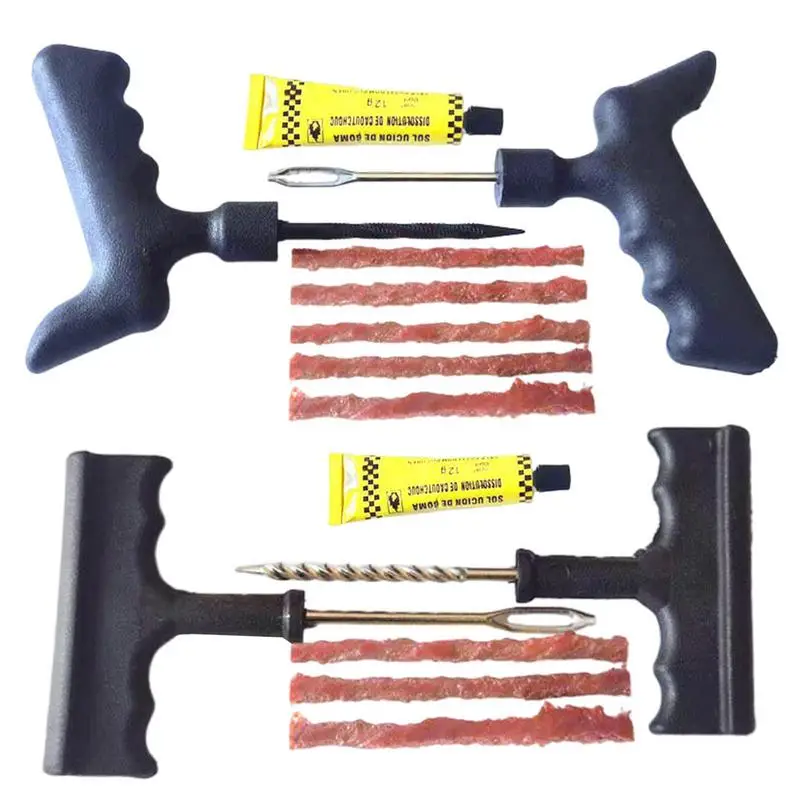 

Tire Plug Kit Long Lasting Tire Plug Kit Heavy Duty Strong Adhesion Tire Repair Kit Tool Tire Patch Kit For Car Tire Plug Repair