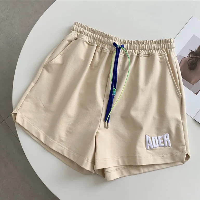 2022 Korea ADER ERROR Sweatpants Embroidery Shorts Men Women High Quality Double Drawstring Adererror Shorts burberry shorts