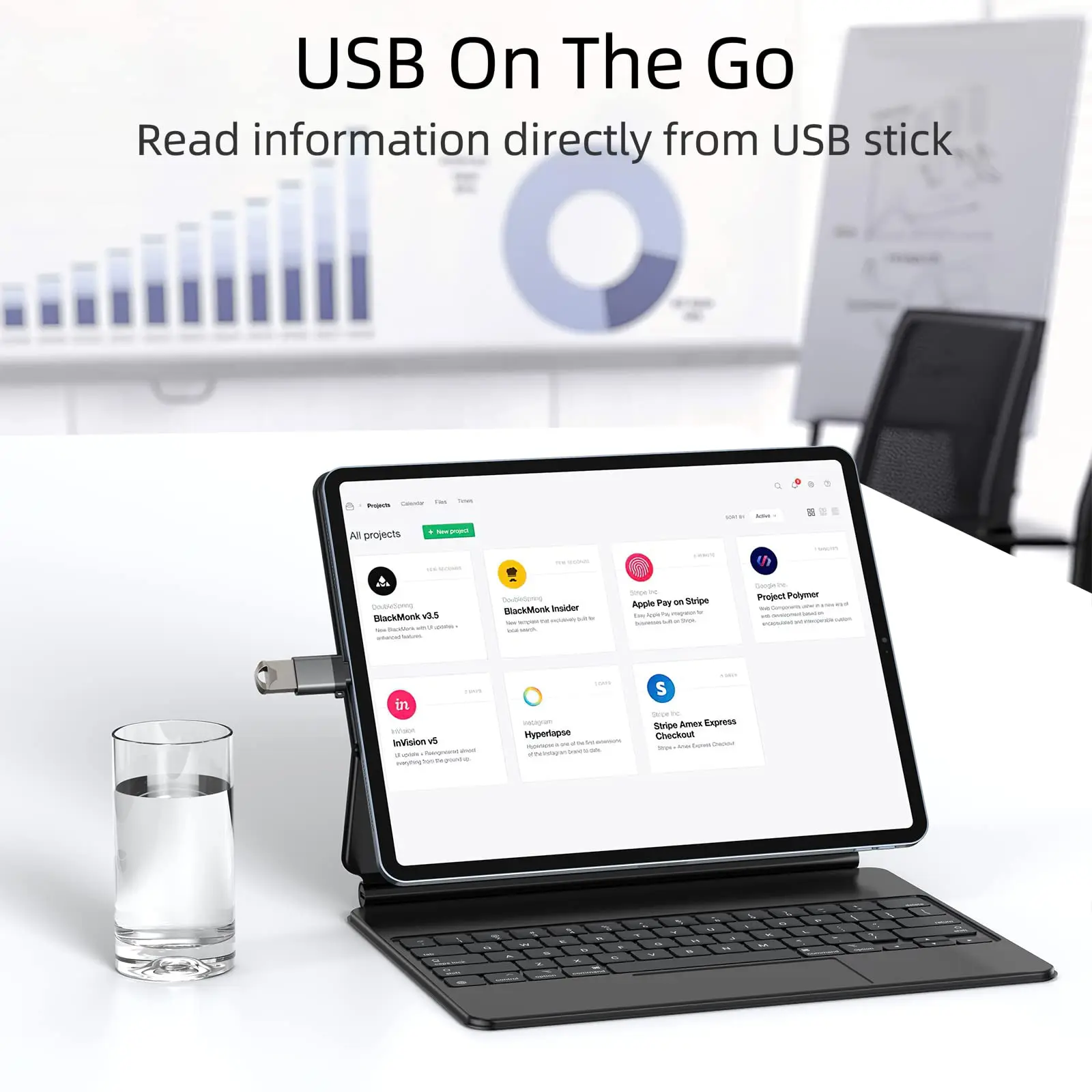DteeDck USB C to USB 어댑터 USB-A 암-USB-C 수 변환기, USB 3.0 OTG 포트, 맥북 프로 에어, 아이패드 프로, 삼성 갤럭시용