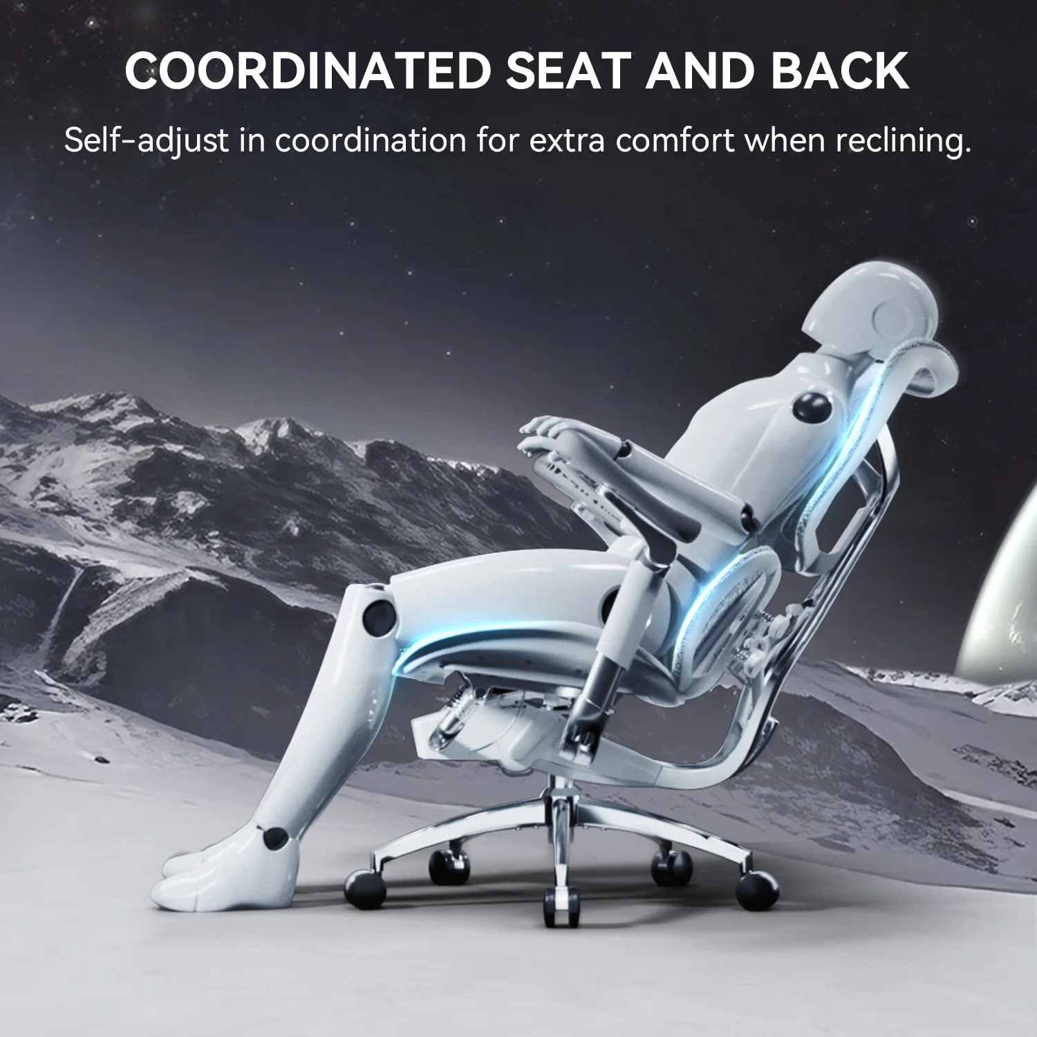 SIHOO Doro S300 Ergonomic Office Chair Computer Chair with Dual Lumbar Support 6D Armrests Adjustable Rolling Mesh Gaming Chair 6