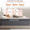 King Size Mattress, 14 Inch King Hybrid Mattress in A Box with Gel Memory Foam and Pocket Springs,Medium Firm Feel 5
