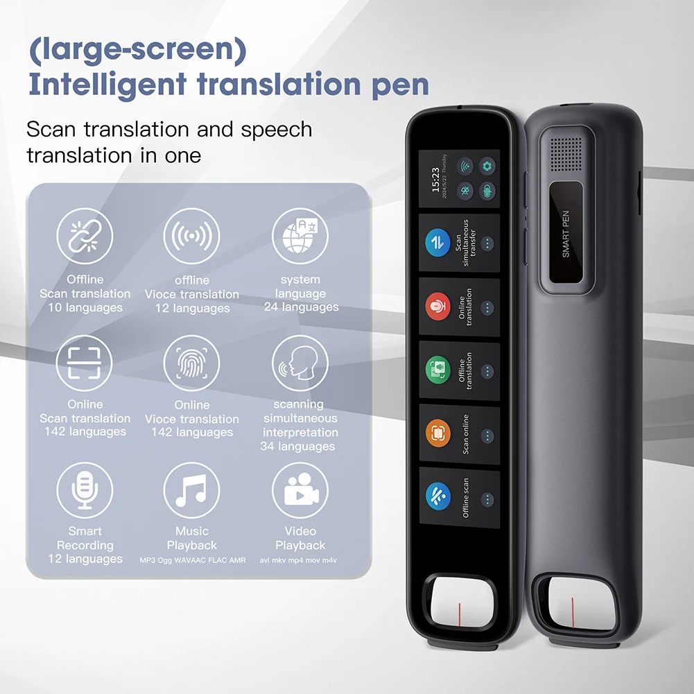 Polish Hebrew Thai Vietnames Read Scan Offline Voice Translation Pen 3.76Inches 142Language Online Offline Translator Dictionary