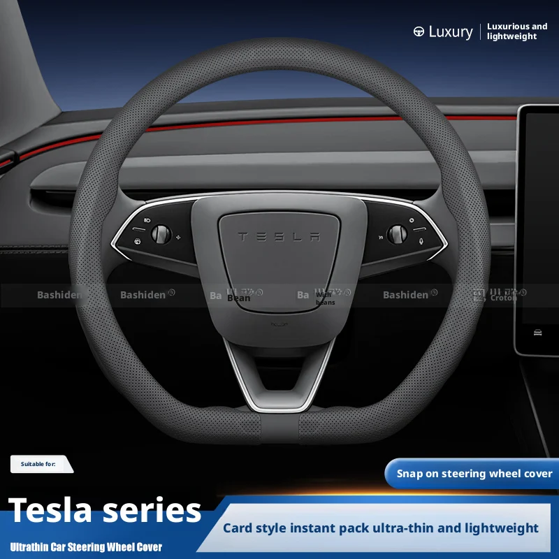 Premium Leather Steering Wheel Cover
