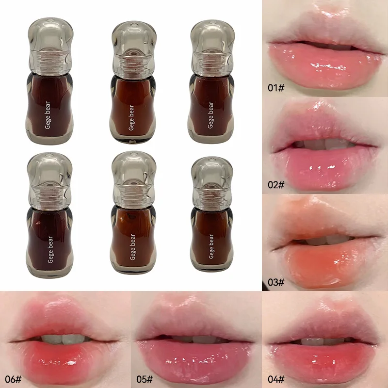 Gege Bear Crystal Gloss Lip Tint — Autumn/Winter Hydrating Formula, Mirror-Gloss Finish, Youthful Plumping Effect 2