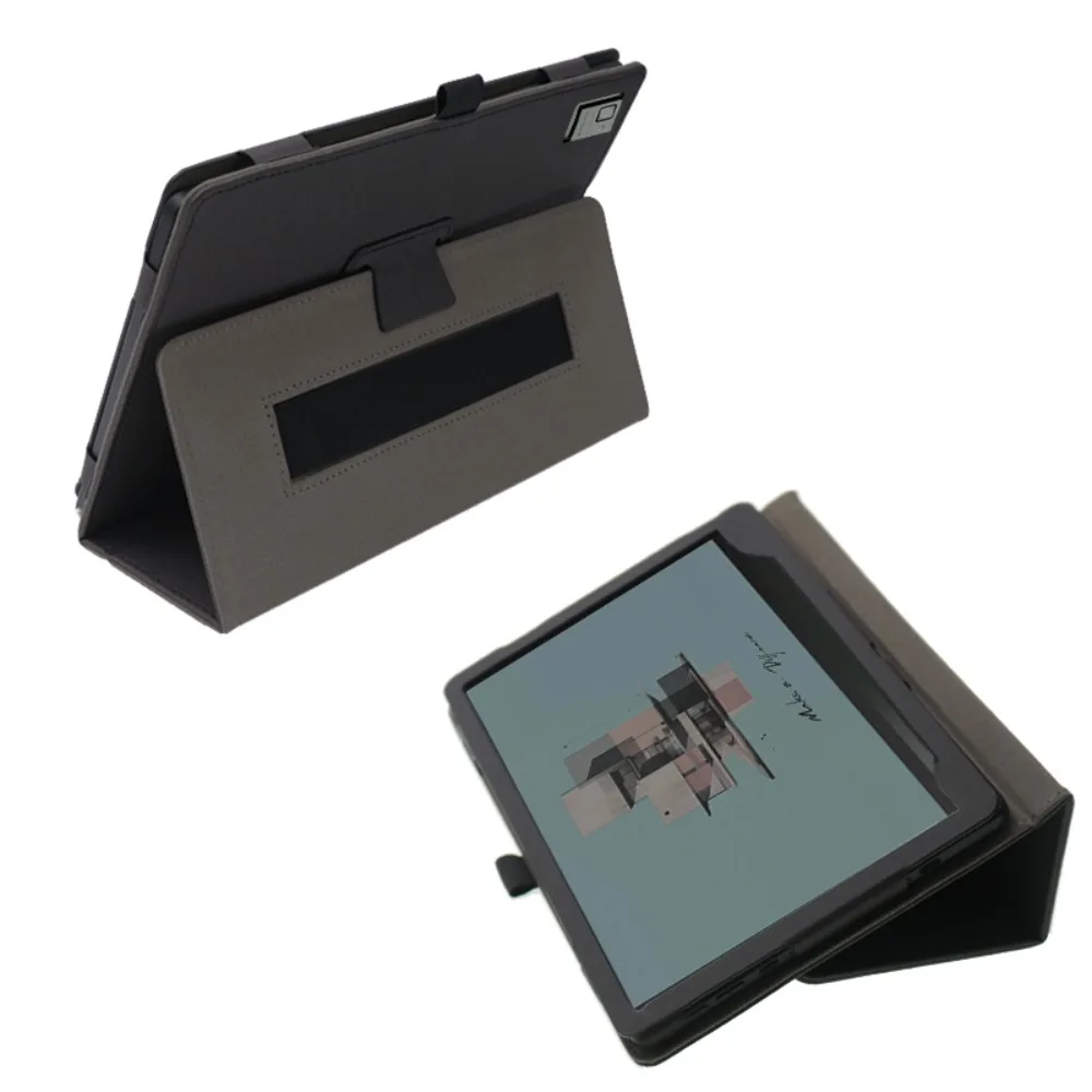 Premium PU Leather Two-Fold Stand Tablet Case Cover with Hand Strap and Magnetic Closure