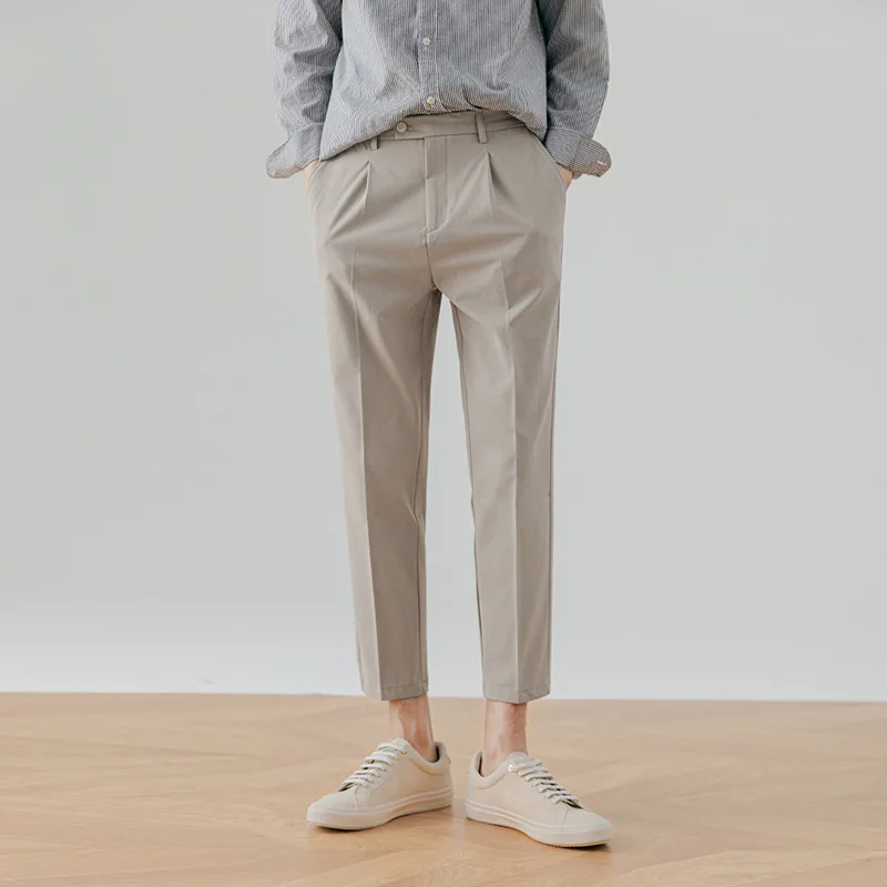 

Men's Thin Nine-point Suit Slim Slacks Business Casual Small Foot Pants