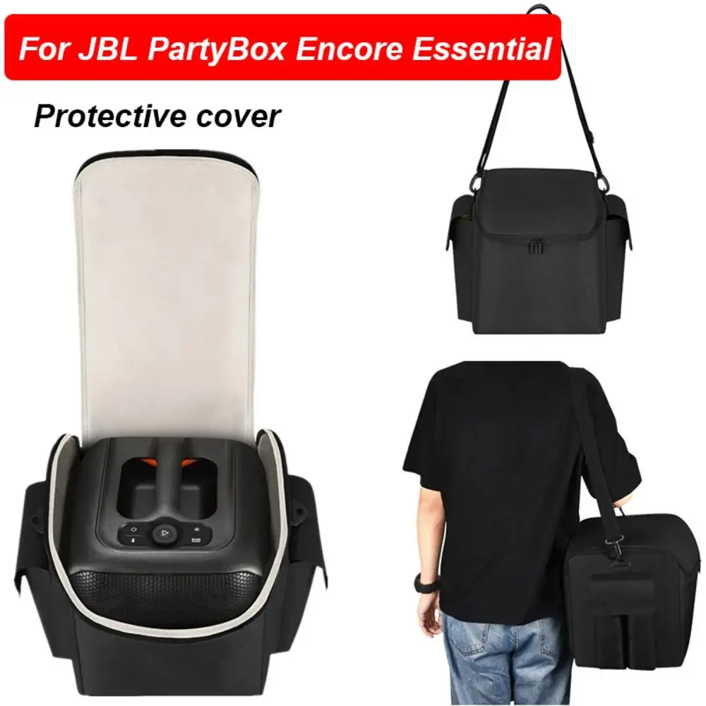 

Adjustable Shoulder Strap Speaker Carrying Case Large Capacity Polyester Protective Box for JBL PartyBox Encore Essential