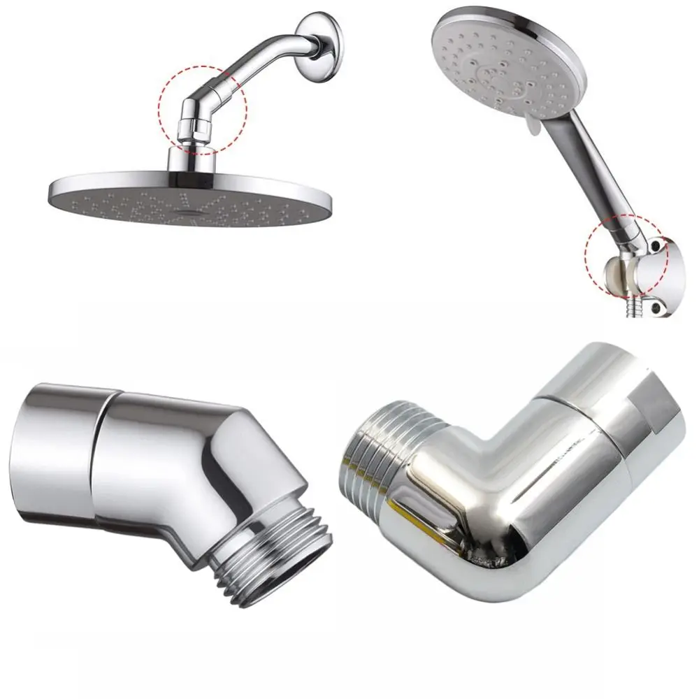 Shower Head Elbow Adapter G1/2 Connections Shower Arm Extension Angle  90° 135° Elbow Hand Shower Top Spray Elbow