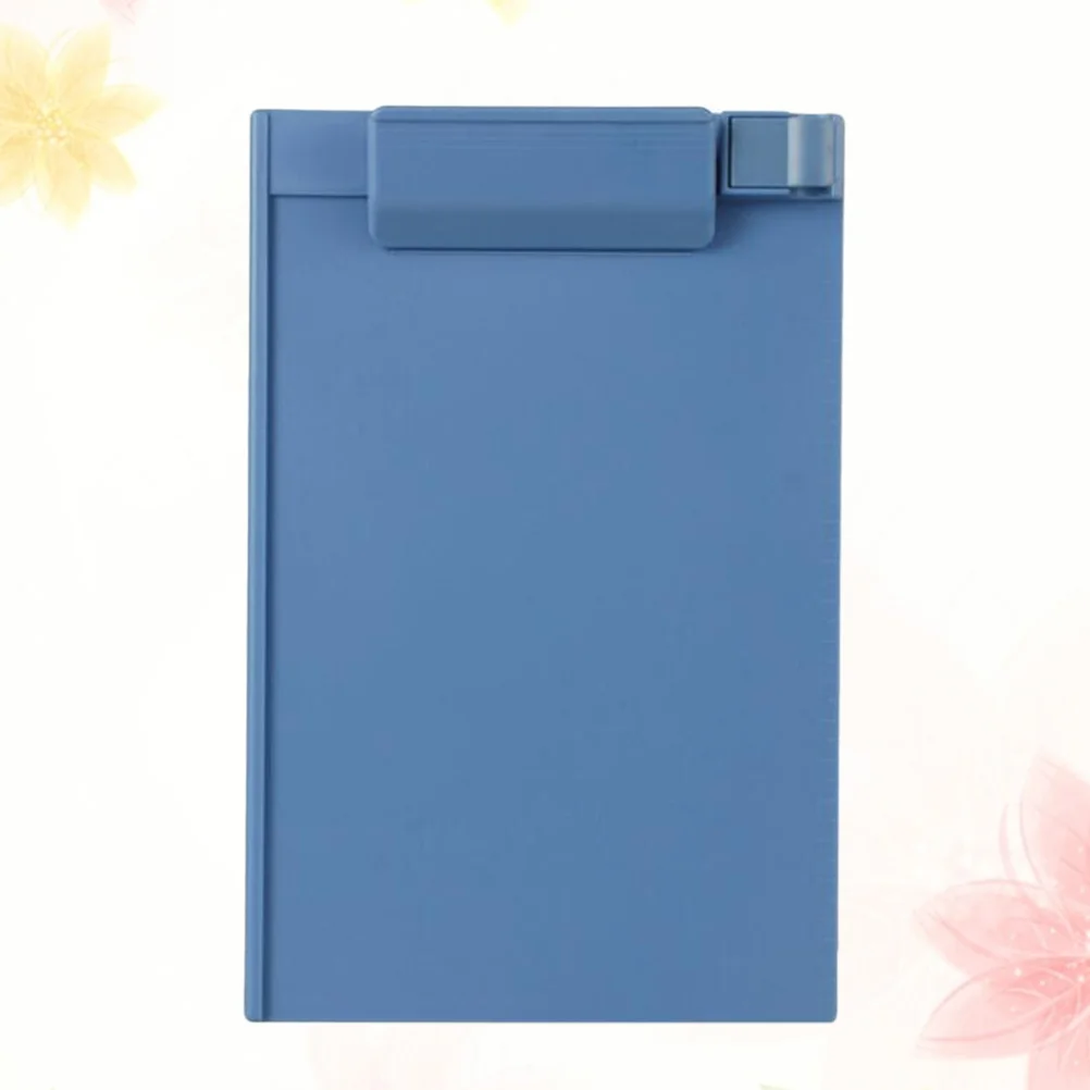 

Plastic A5 Clipboard Profile Clip Hardboard Paper Holder Writing Folders for School Classrooms Office (Sky-blue)