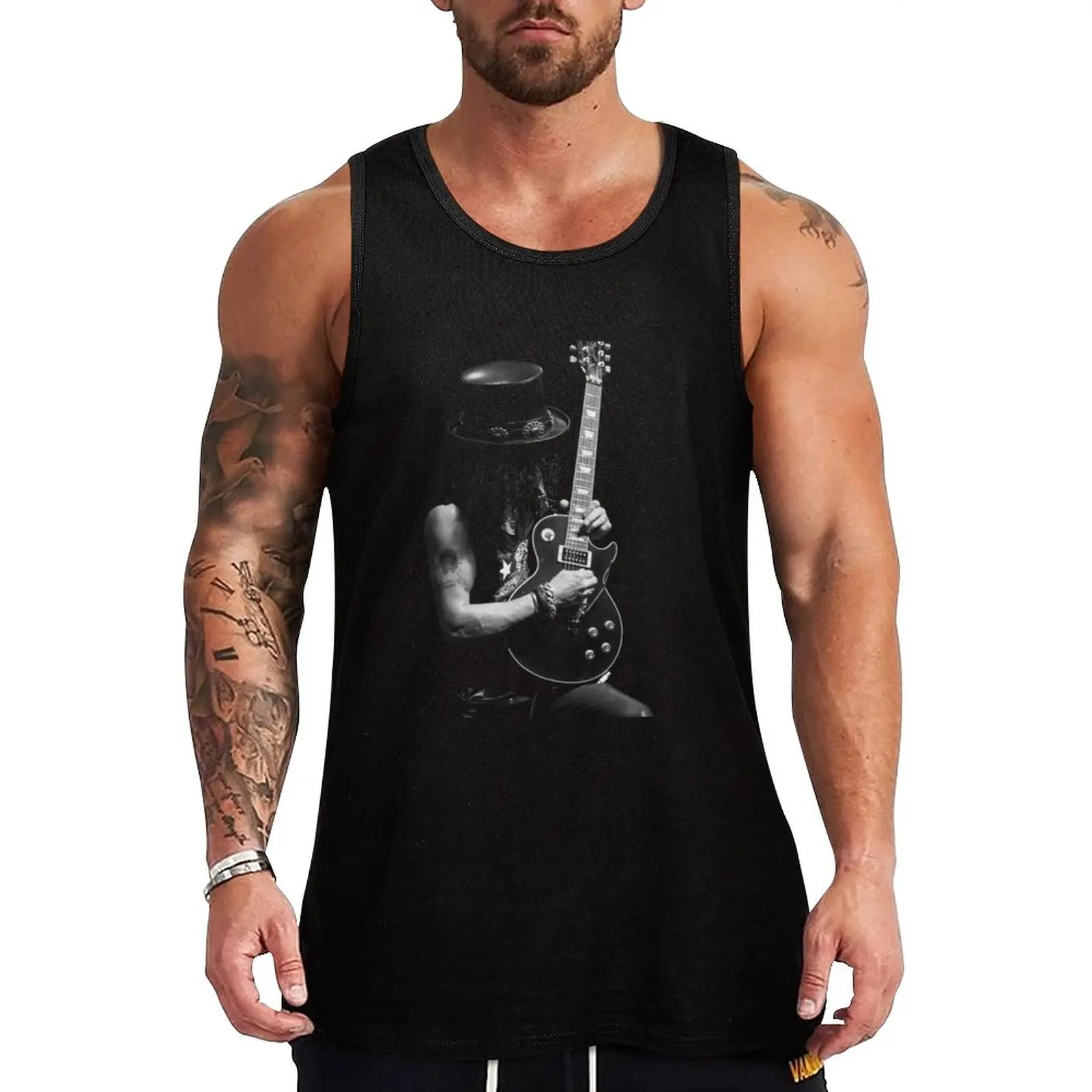 

New Stage Slash Guitars T-Shirt Tank Top mens clothing Man gym clothes Men's summer t-shirt man sexycostume
