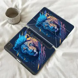 Abstract Lion Tablet Case with Holder and Cover, Compatible with Multiple Sizes - iPad Pro 10.5 inch (Mix01)