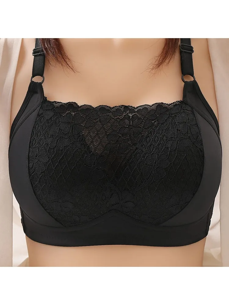 Tops Plus Size Lace Sexy Bra Women's Tube Top Bra Without Steel Ring Thin Push Up Adjustment Push Up Seamless Bra Lingerie
