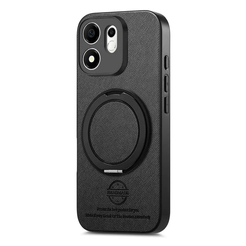Leather Back Case with Ring Stand