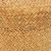 Weaving Snack Storage Box Handmade Storage Baskets Wicker Wardrobe Table Round Gift Box Wicker Seagrass Flower Pot Home Sundries 3